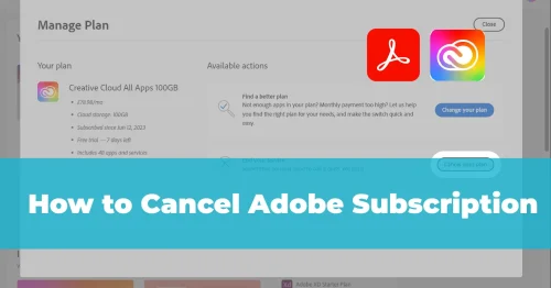 Cancel an Adobe Subscription