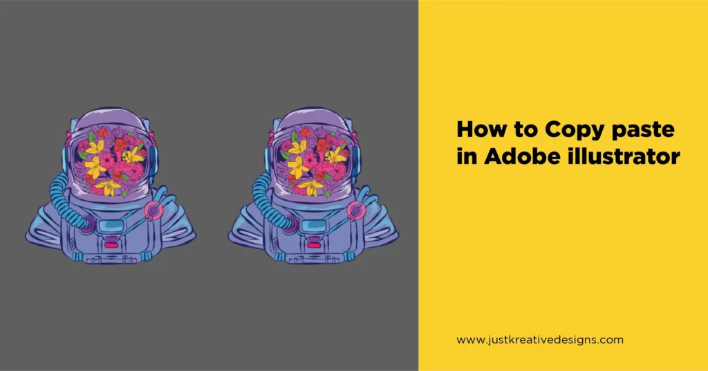 How to copy paste in Adobe illustrator