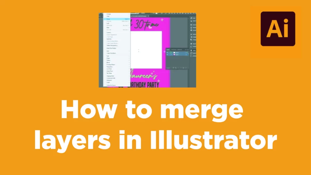 How to Merge Layers in Illustrator