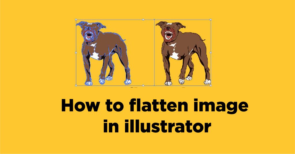 How to Flatten an image in Illustrator