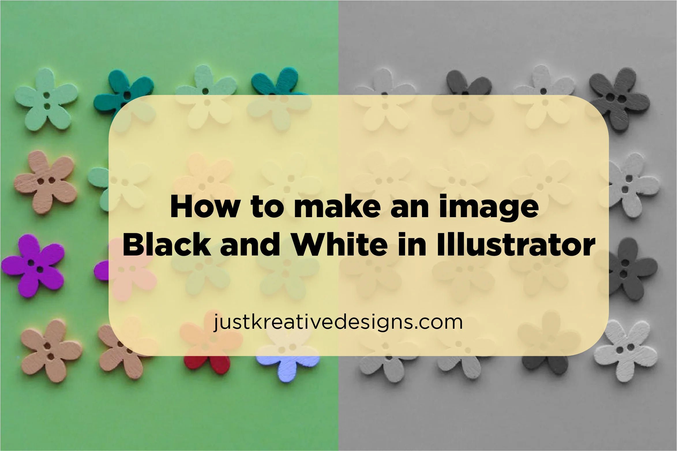 How to make an image black and white in Illustrator