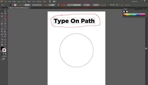 type on a path in Illustrator