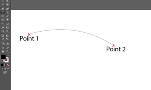 Drawing curved line in Illustrator
