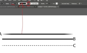 Draw a line in Illustrator