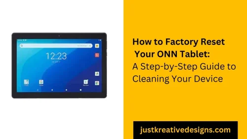 How to Reset ONN tablet