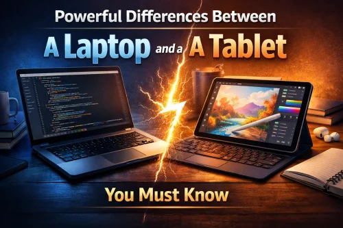 Laptop And A Tablet