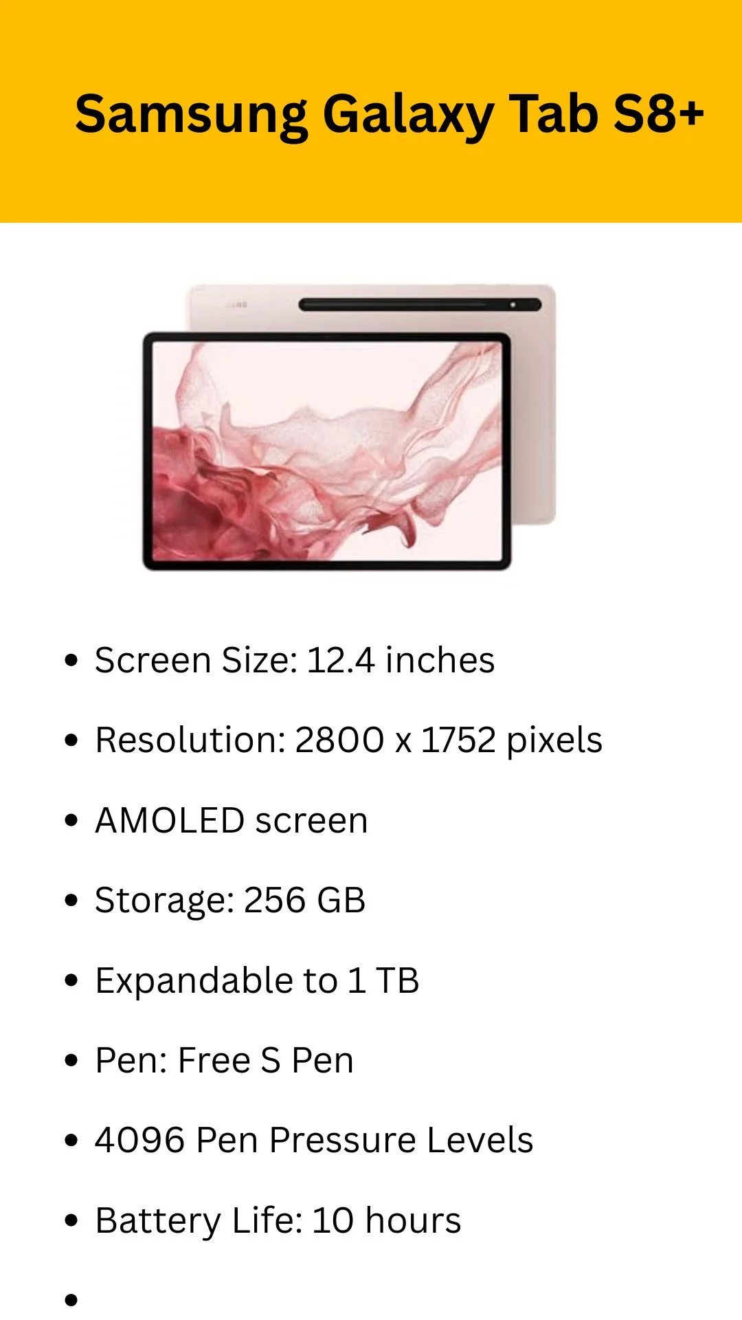 Portable tablet with a stylus pen 