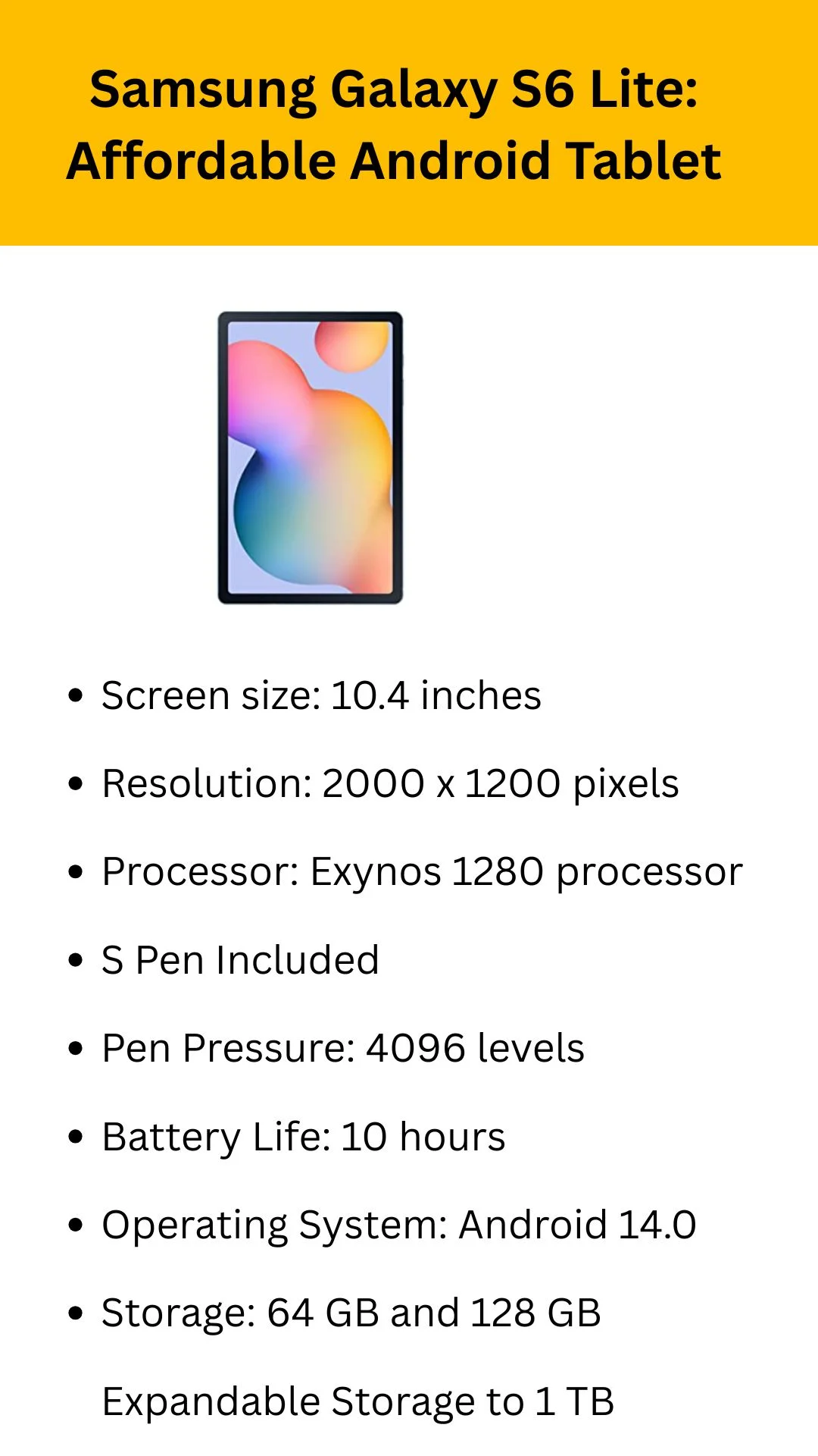 Portable Samsung Tablet