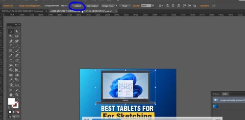 Method 1: Embed  an image from top bar