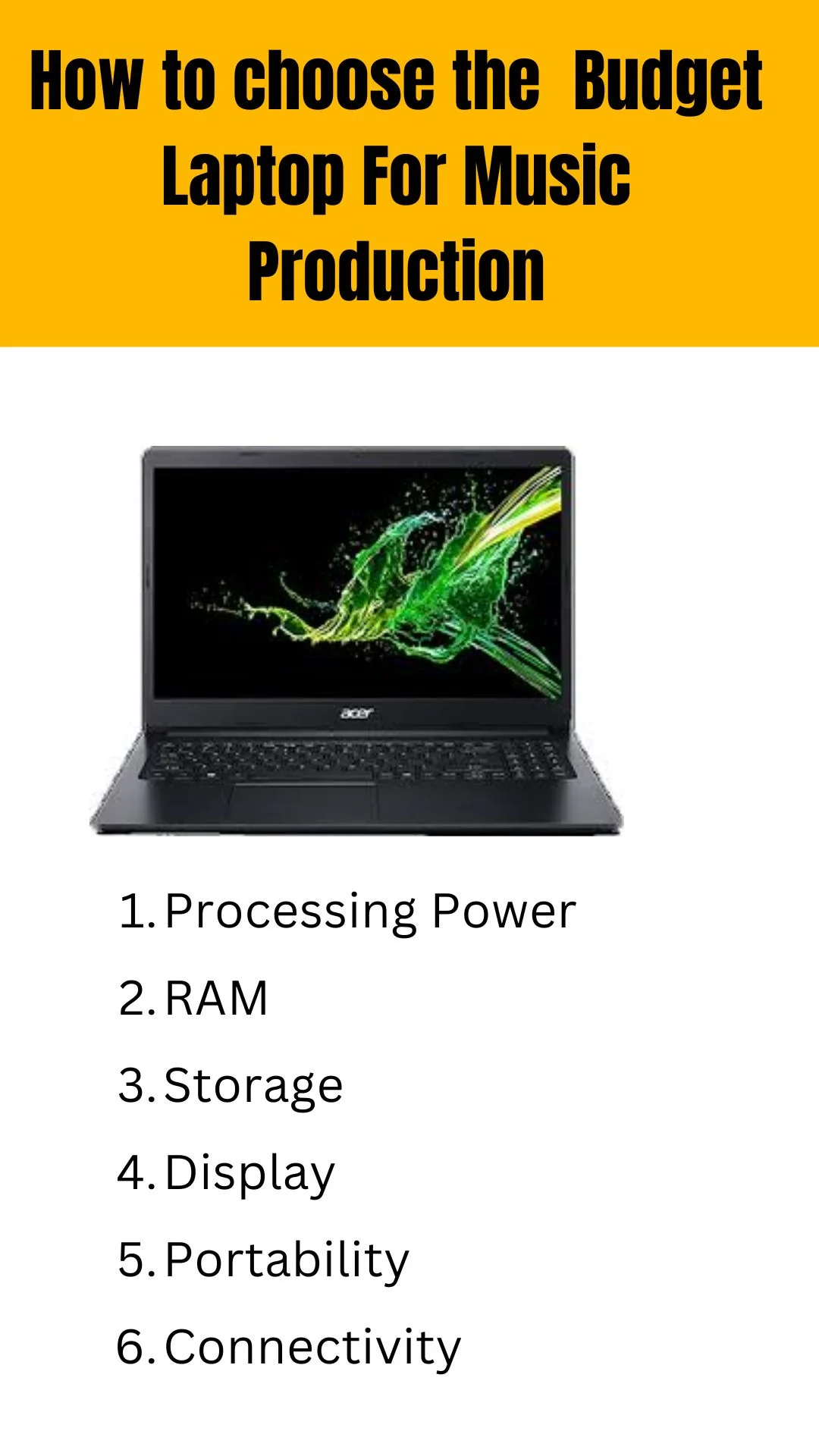 What to Consider in a Budget Laptop For Music Production