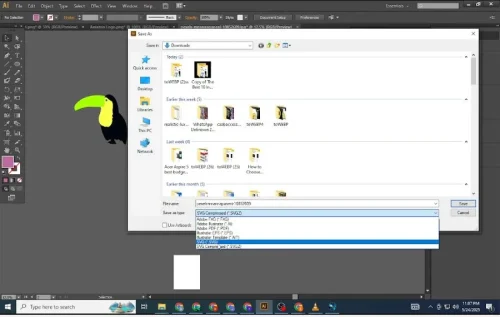 How to save vector files in Illustrator