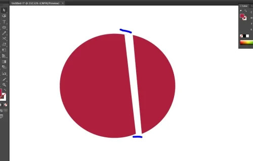 Cut out with Scissors tool