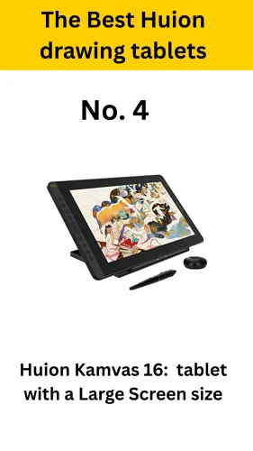 Huion Kamvas 16: Huion tablet with a Large Screen size
