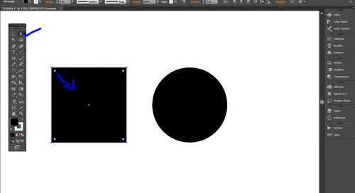 create a  circle using square shape