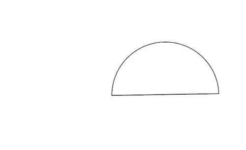 join semicircle points in illustrator