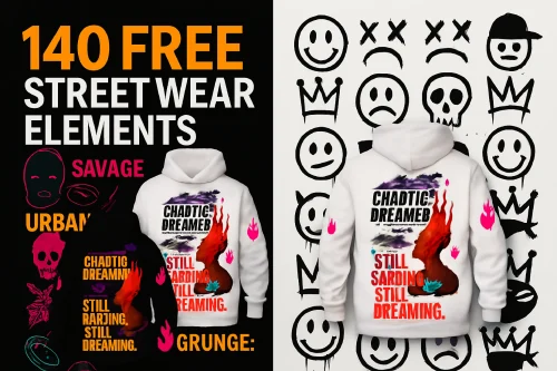 download street wear freebies