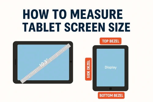how to measure screen sizes on a tablet