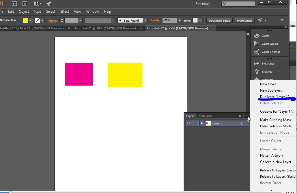 Duplicating Layers in Illustrator