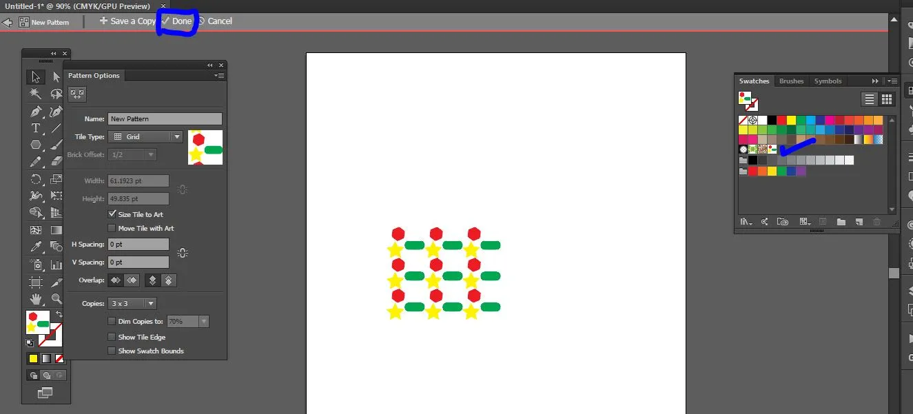 create a pattern in Illustrator