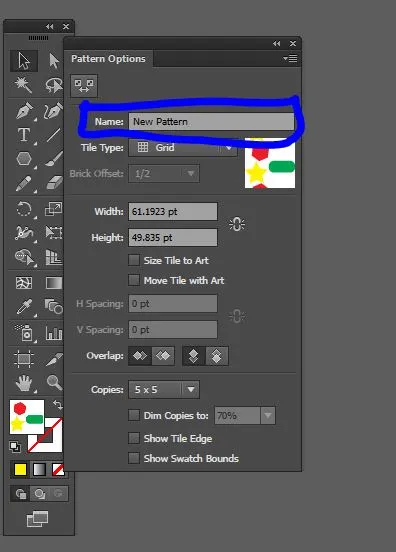 rename pattern in Illustrator