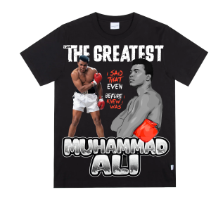 Muhhamed Ali I am the Greatest Black Tshirt