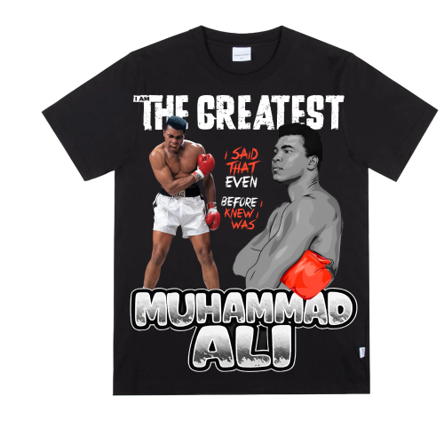 Muhhamed Ali I am the Greatest Black Tshirt