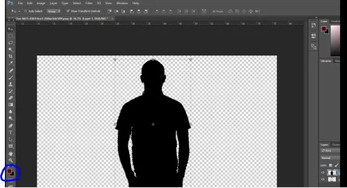  fill the image with black color