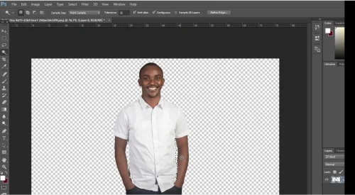 Control-click on your mouse on the subject layer