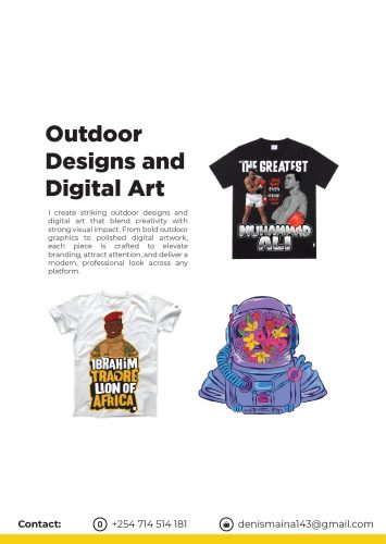 Digital art, Outdoor design and Merch